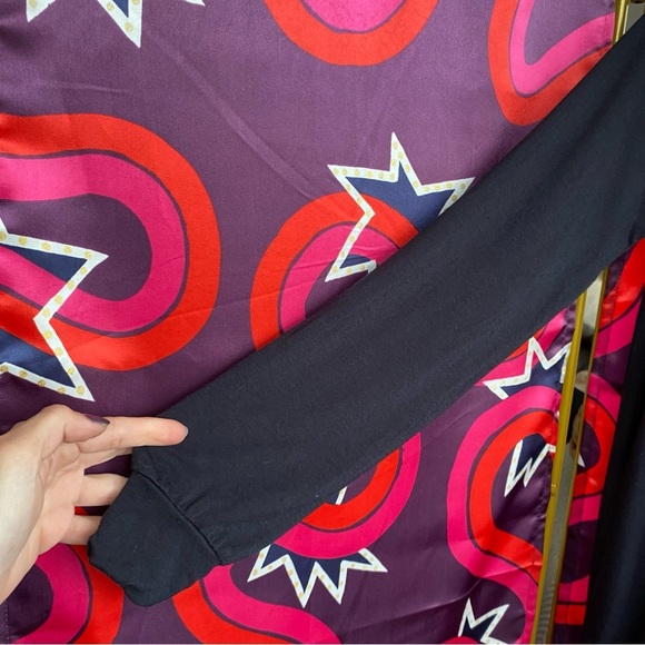 Lauren Moshi Crystal Love Cutout Cold Shoulder Long Sleeve Top Modal Embellished - Picture 7 of 14